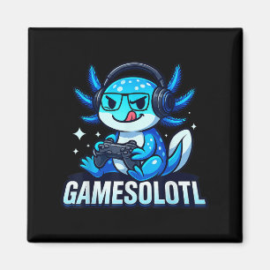 Aimant Jeuxolotl Axolotl Poisson Joueur de jeux vidéo Jeu