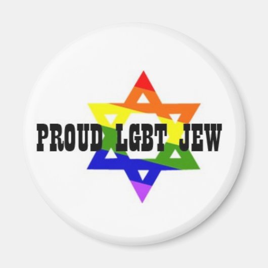 Aimant Jew Magent LGBT (Devant)