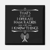 Aimant J'Exploite Des Radios De Jambon Et Je Connais Les  (Devant)