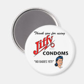 Aimant Jiffy Brand Condom Gear ! (Recto/Verso)