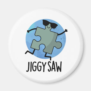 Aimant Jiggy Saw Dancing Danseuse Jigsaw Puzzle Pun
