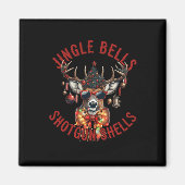 Aimant Jingle Bells Shotgun Shells Funny Hunter Hunter (Devant)