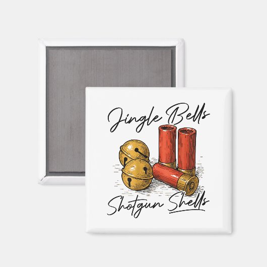 Aimant Jingle Bells Shotgun Shells (on Back)  (Recto/Verso)