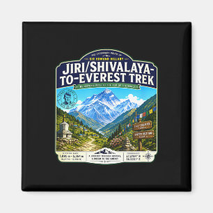 Aimant Jiri shivalaya à randonnée everest montagne vintag