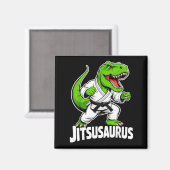 Aimant Jitsusaurus Drôle Dinosaure Vert T-rex Brésilien (Recto/Verso)