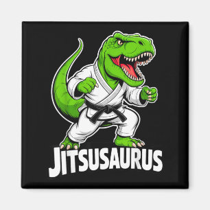 Aimant Jitsusaurus Drôle Dinosaure Vert T-rex Brésilien