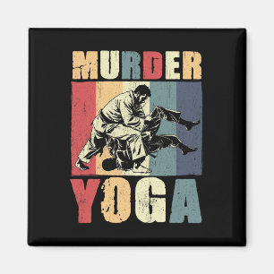 Aimant Jiu Jitsu Brésilien Rétro Meurtre Yoga Drôle Bjj M