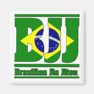 Aimant JJB Jiu Jitsu Brésilien Drapeau MMA
