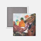 Aimant Jockey et cheval, Edgar Degas (Recto/Verso)