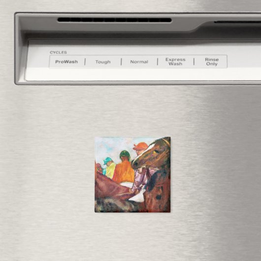 Aimant Jockey et cheval, Edgar Degas (In Situ (Lave-vaisselle))