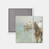 Aimant Jockeys avant la course par Edgar Degas (Recto/Verso)