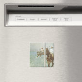 Aimant Jockeys avant la course par Edgar Degas (In Situ (Lave-vaisselle))