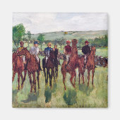 Aimant Jockeys et chevaux de course, Edgar Degas (Devant)