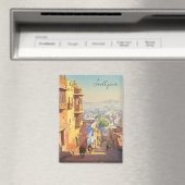 Aimant Jodhpur India Blue maisons Watercolor (In Situ (Lave-vaisselle))