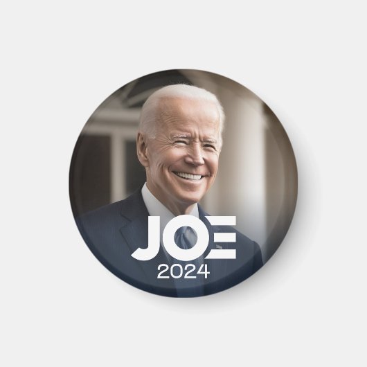 Aimant Joe Biden 2024 pour le président Photo (Devant)