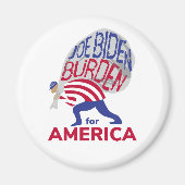 Aimant Joe Biden Burden pour l'Amérique (Devant)
