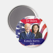 Aimant Joe Biden et Kamala Harris 2020 Élection américain (Recto/Verso)