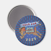 Aimant Joe Biden pour le président 2020 Démocrate Donkey (Recto/Verso)