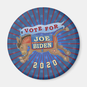 Aimant Joe Biden pour le président 2020 Démocrate Donkey