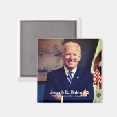 Aimant Joe Joseph R. Biden, 46e Président des États-Unis (Recto/Verso)