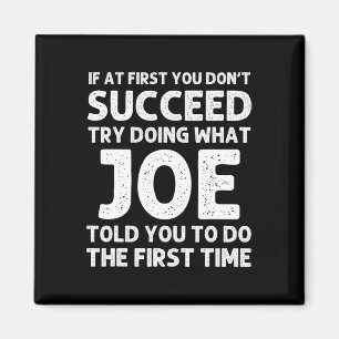 Aimant Joe Nom Cadeau Personnalisé Anniversaire Funny Chr