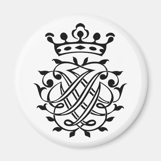 Aimant Johann Sebastian Bach Crest Monogramme Insignia (Devant)