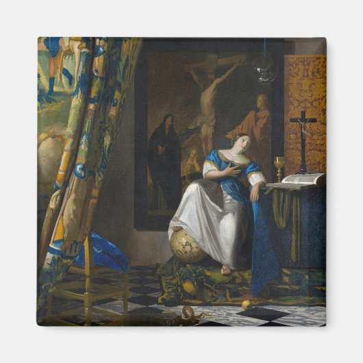 Aimant Johannes Vermeer - Allégorie de la foi (Devant)