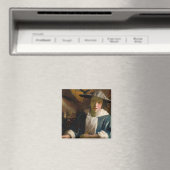 Aimant Johannes Vermeer - Fille avec une Flûte (In Situ (Lave-vaisselle))