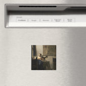 Aimant Johannes Vermeer - Jeune femme avec un trait (In Situ (Lave-vaisselle))