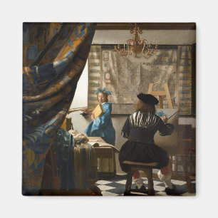 Aimant Johannes Vermeer - L'Allégorie de la Peinture