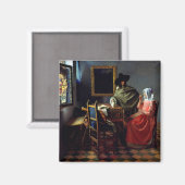 Aimant Johannes Vermeer - Le Verre du Vin (Recto/Verso)