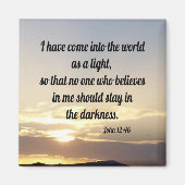 Aimant John 12:46 (Devant)