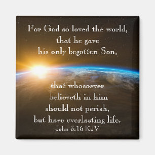 Aimant John 3:16 - pour God so loved the world