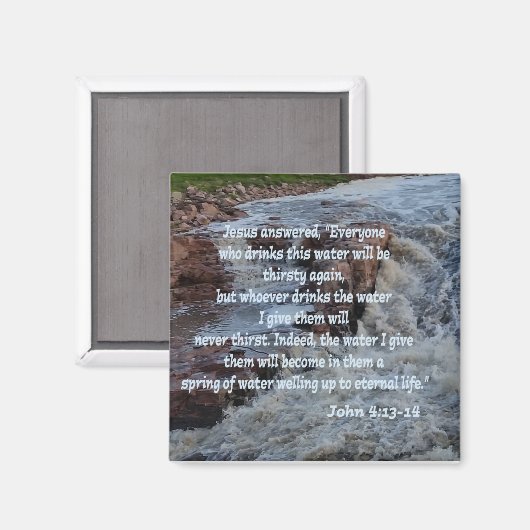 Aimant John 4:13-14 (Recto/Verso)