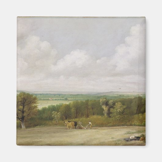 Aimant John Constable | Paysage : Scène de soufflage dans (Devant)