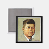 Aimant John F. Kennedy À MEMORIAM (Recto/Verso)