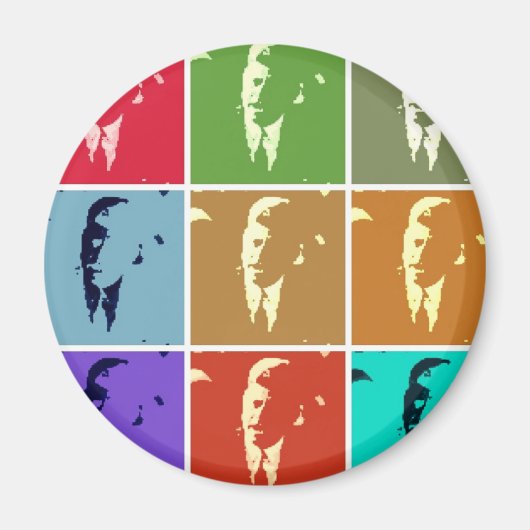 Aimant John F Kennedy Pop Art (Devant)