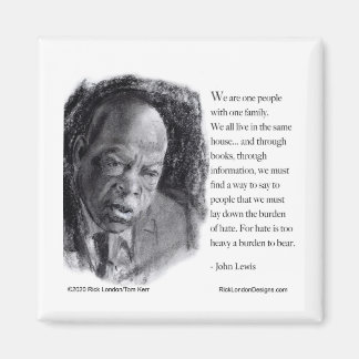 Aimant John Lewis & Citation beau portrait