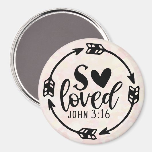 Aimant John tellement aimé 3:16 (Recto/Verso)