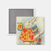 Aimant John Tenniel | Le lapin blanc (Recto/Verso)