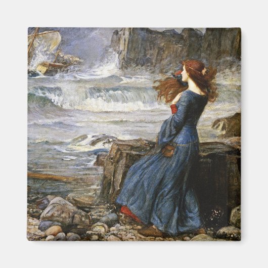 Aimant John William Waterhouse - Miranda - La tempête (Devant)