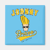 Aimant Johnny Bravo Collegiate Graphic (Devant)