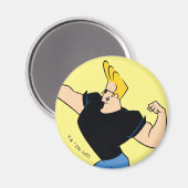 Aimant Johnny Bravo Flexing (Recto/Verso)