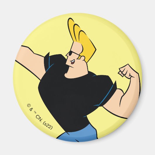 Aimant Johnny Bravo Flexing (Devant)