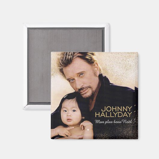 Aimant Johnny Hallyday (Recto/Verso)