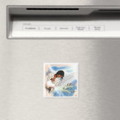 Aimant Joie au monde. Noël de l'Ange Africain-Américain (In Situ (Lave-vaisselle))