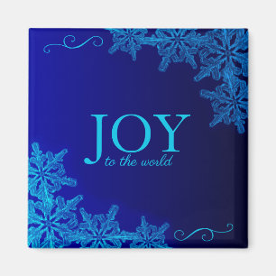 Aimant Joie Bleue magnifique à l'aimant World Snowflake