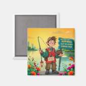 Aimant Joie de la pêche (Recto/Verso)