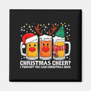 Aimant Joie de Noël Renne Drôle Bière Noël Boisson