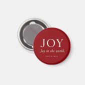 Aimant JOIE | Psaume 98:4 | Cadeau de Noël (Recto/Verso)
